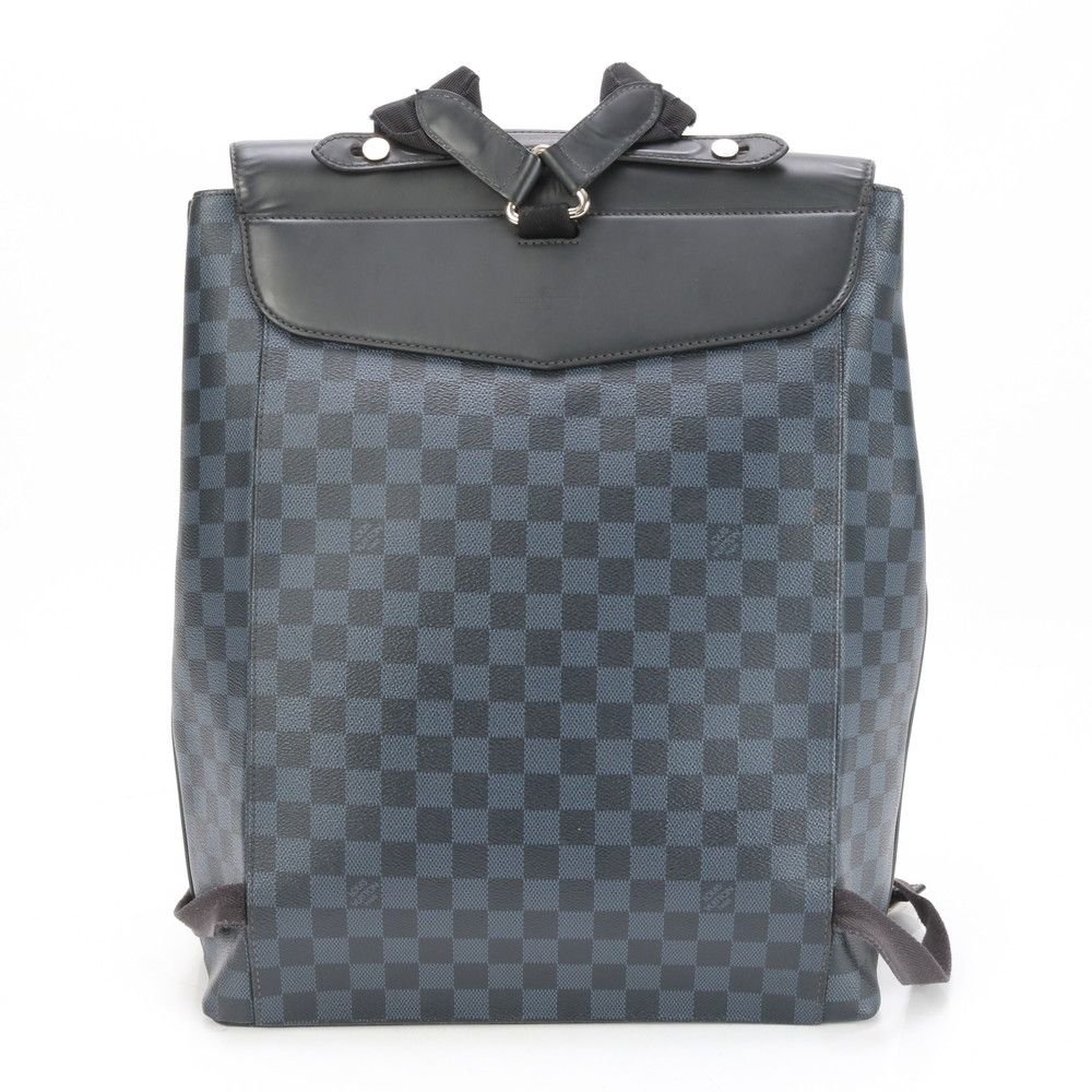 美品☆LOUIS VUITTON ダミエ コバルト ニューポート バックパック 美品 ルイヴィトン ダミエ コバルト ニューポート バックパック レザー