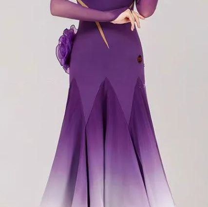 社交ダンスドレス 立体花