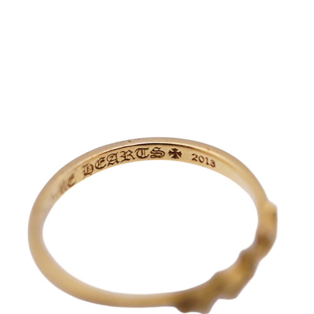 K22　リング　指輪　８号 クロムハーツ 22K バブルガム 3スター リング 8号 指輪 K22イエロー