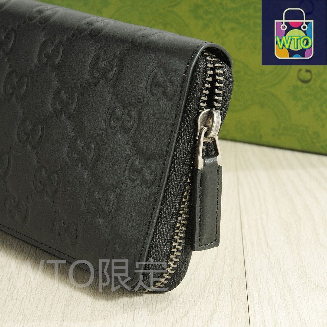 正規品　美品　グッチ財布　グッチ折り財布　グッチメタルプレート　グッチレザー 今日特価】Gucci グッチ 人気レザー財布 オリジナルレザーと精緻