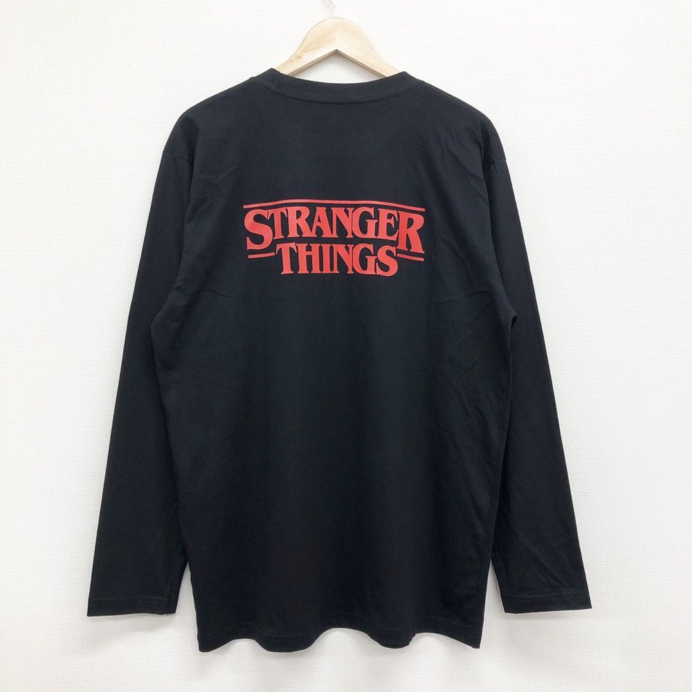 新品 ストレンジャーシングス STRANGER THINGS ロンT 黒 XL位 - メルカリ