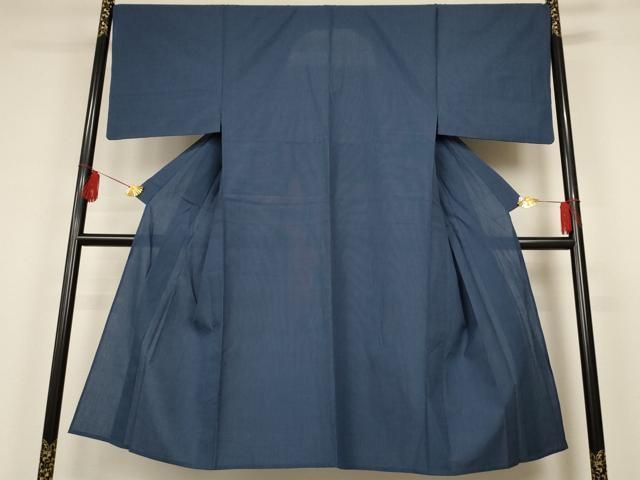 平和屋着物∴夏物 男性 浴衣 青藍色 綿 AABC2220ma