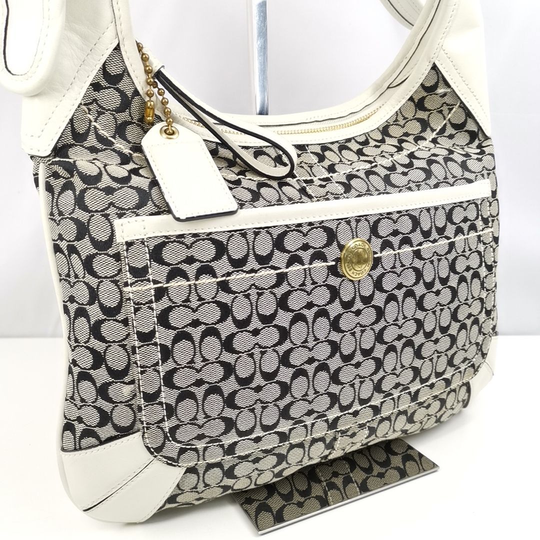 COACH 】L A-1 コーチ 10776 シグネチャー 総柄 一部 レザー COACH 】L A-1 コーチ 10776 シグネチャー 総柄 一部 レザー