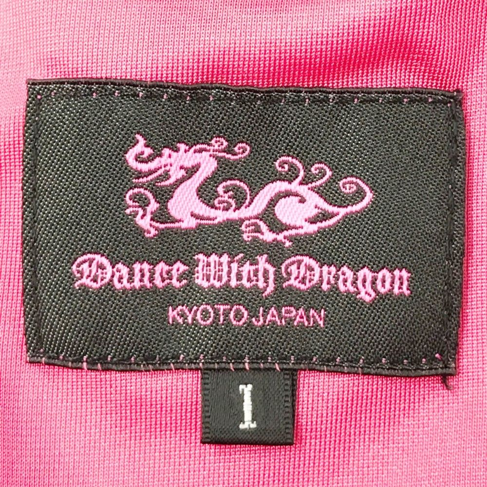 サイズ：1 DANCE WITH DRAGON ダンスウィズドラゴン  刺繍スカート 総柄 ピンク系 [240001228625] ゴルフウェア レディース ストスト サイズ：1 DANCE WITH DRAGON ダンスウィズドラゴン スカート