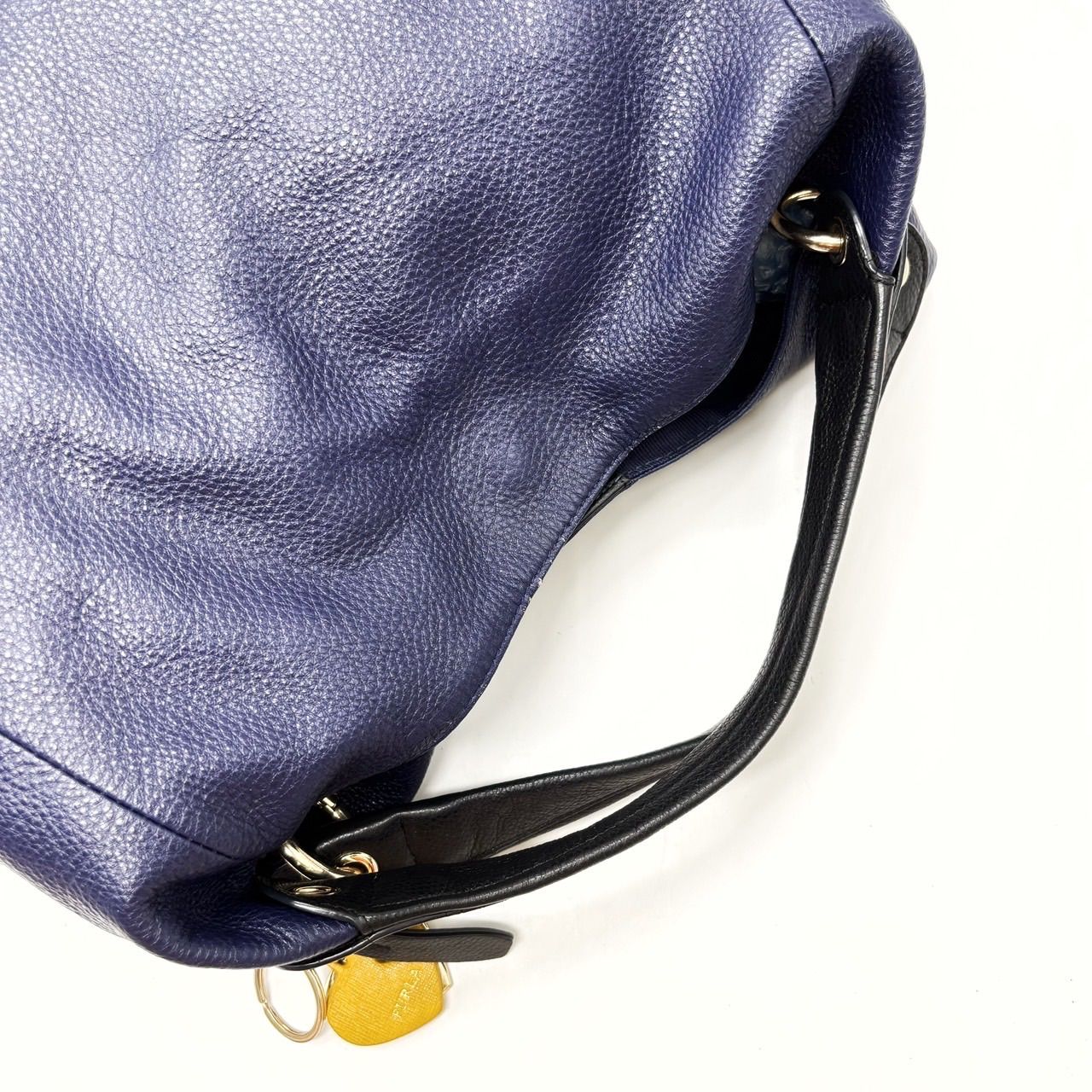 良品】 FURLA フルラ トートバッグ ハンドバッグ エリザベス ロゴ金具 