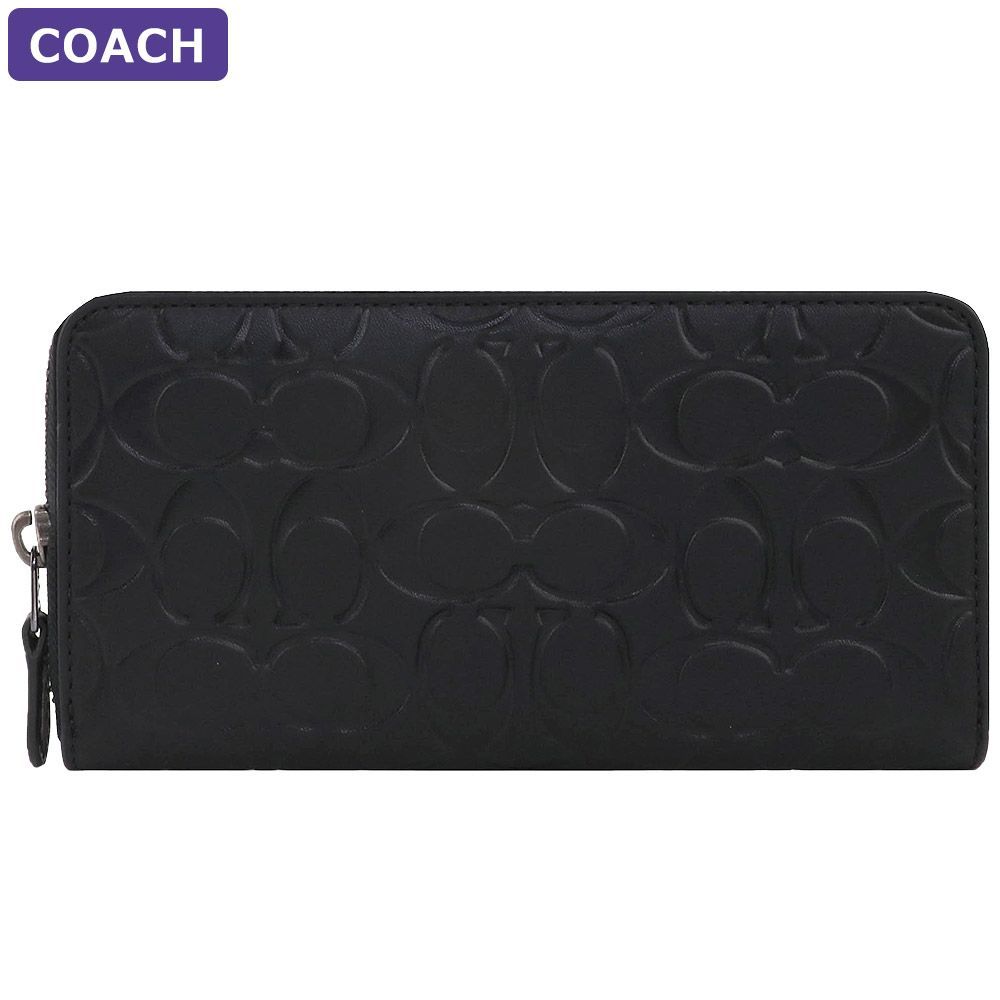 コーチ COACH 財布 長財布 CE551 QBBK エンボス シグネチャー