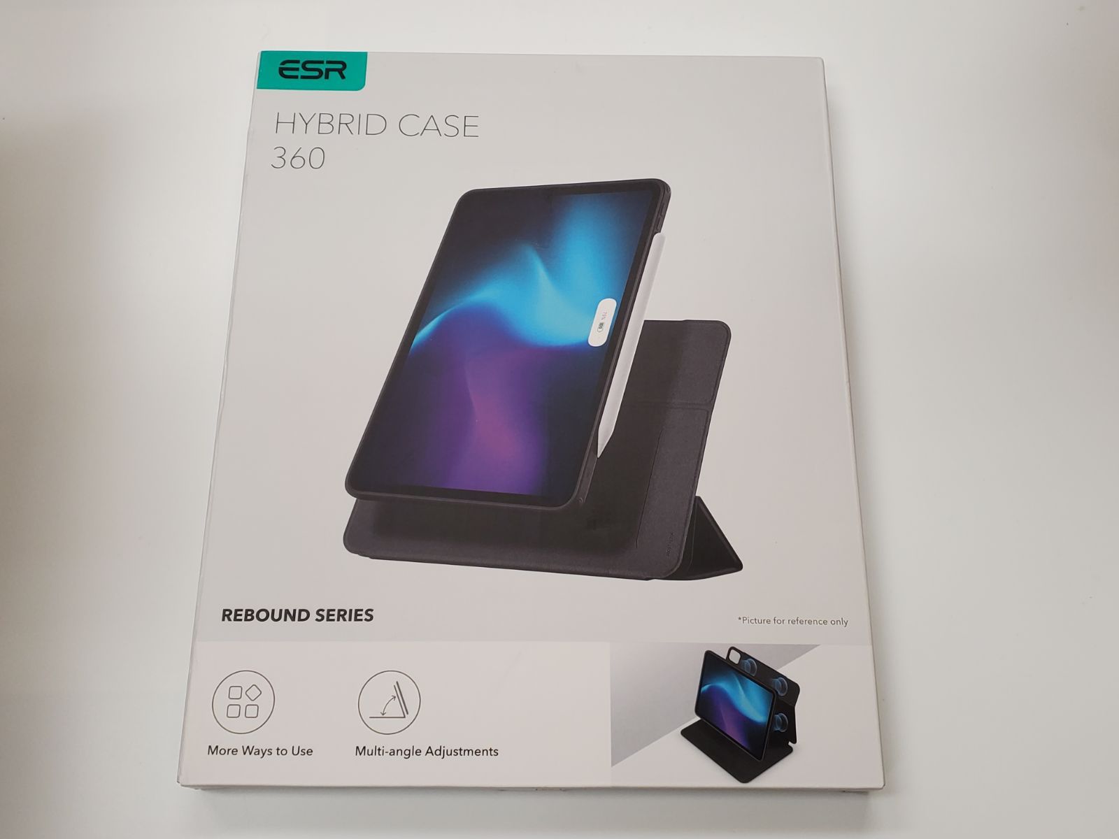 ESR iPad Air 13インチ ケース M2 2024専用 Pencilホルダー付き 取り外し可能マグネットカバー 縦置き/横置きスタンド Pencil Pro/USB-C完全対応 Rebound 360シリーズ パープル