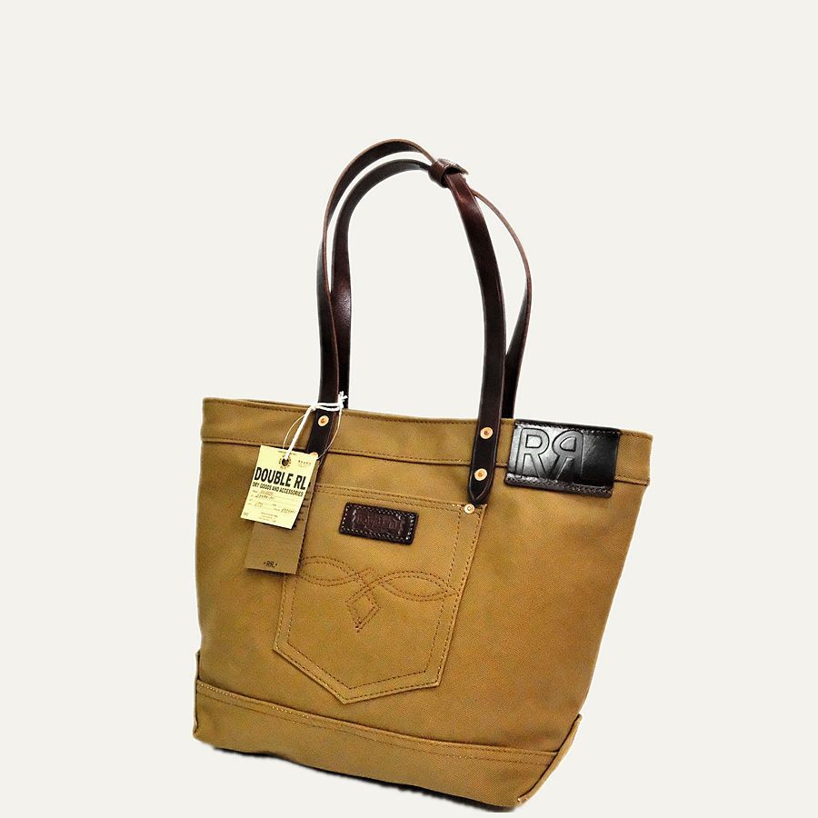 レザートリム デニム トート（トートバッグ）｜RRL（ダブル