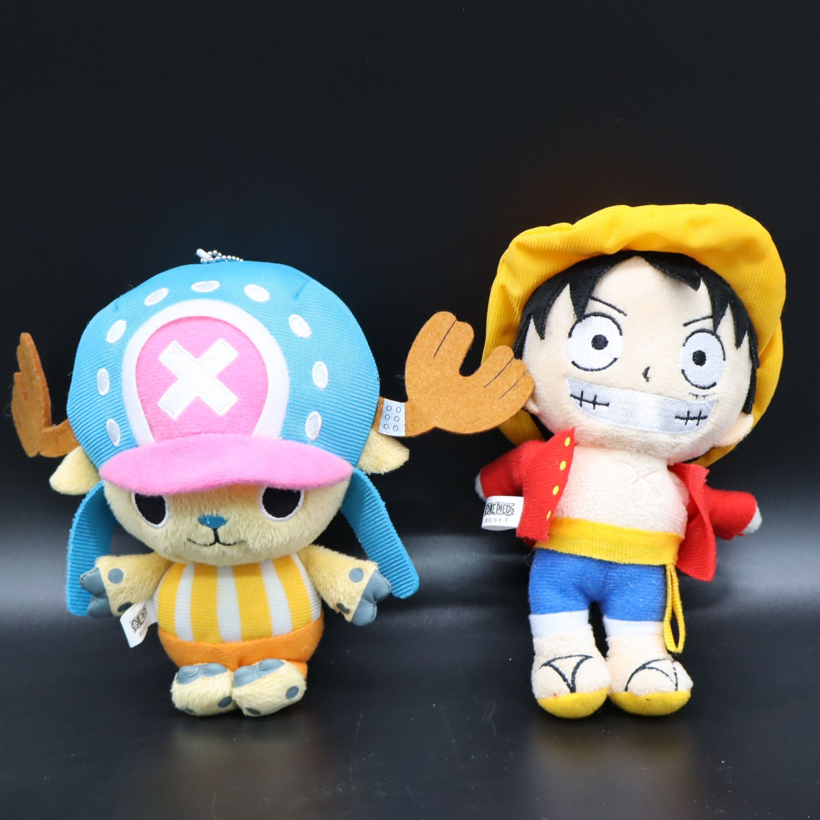 【ワンピース】プレート・グラス　ルフィ&チョッパー名言ボイスぬいぐるみセット ワンピース プレート•グラス ルフィ&チョッパー名言ボイス