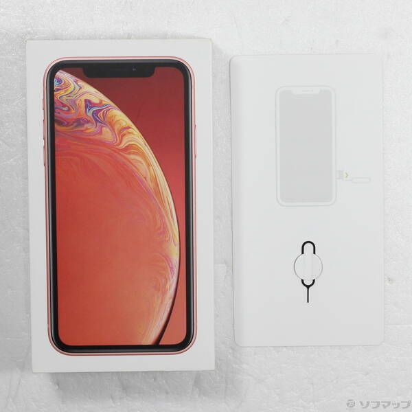 中古品〕 iPhoneXR 64GB コーラル MT0A2J／A SIMフリー【262