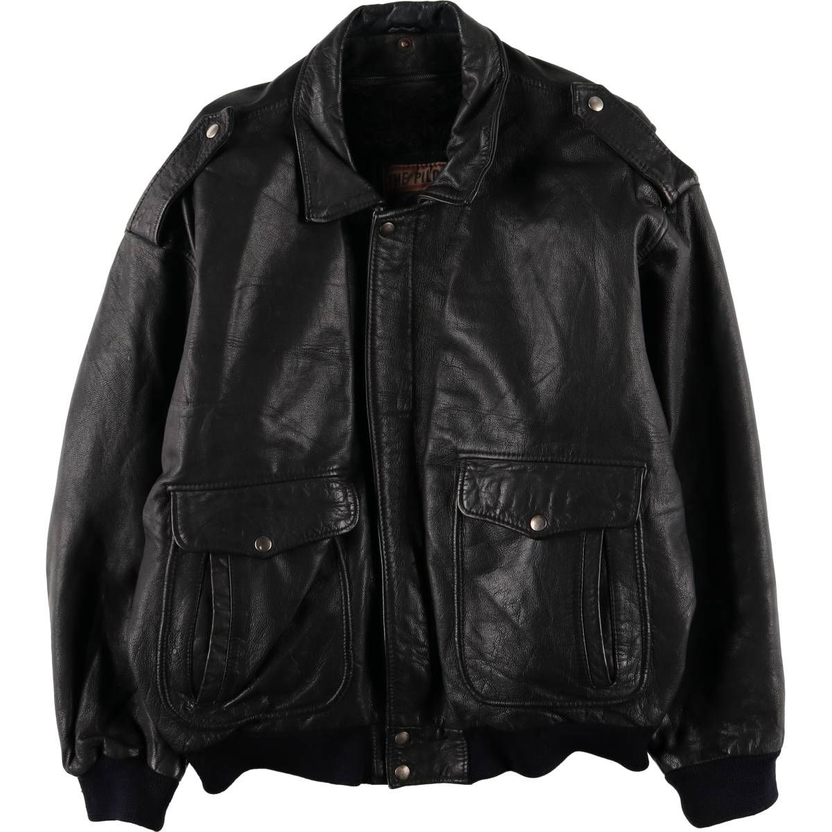 古着 THE PILOT A-2タイプ レザーフライトジャケット メンズXL相当/eaa576291