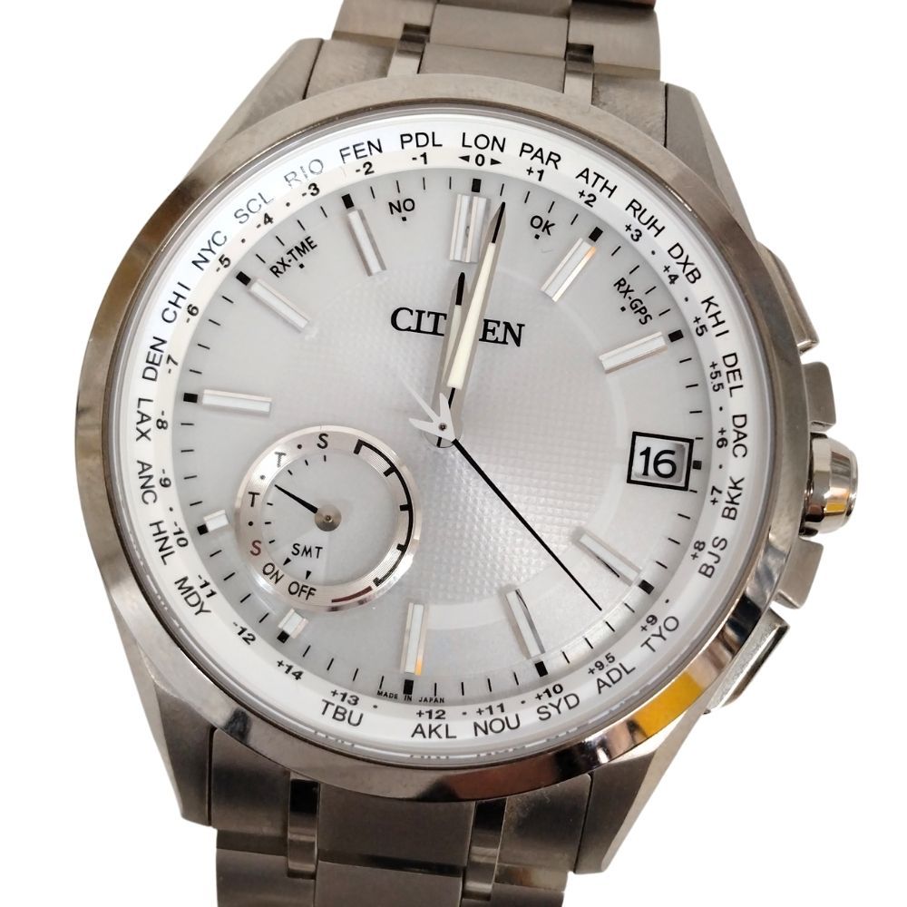 CITIZEN シチズン F150-T021581 アテッサ サテライトウェーブ エコドライブ 電波時計 腕時計 | C453