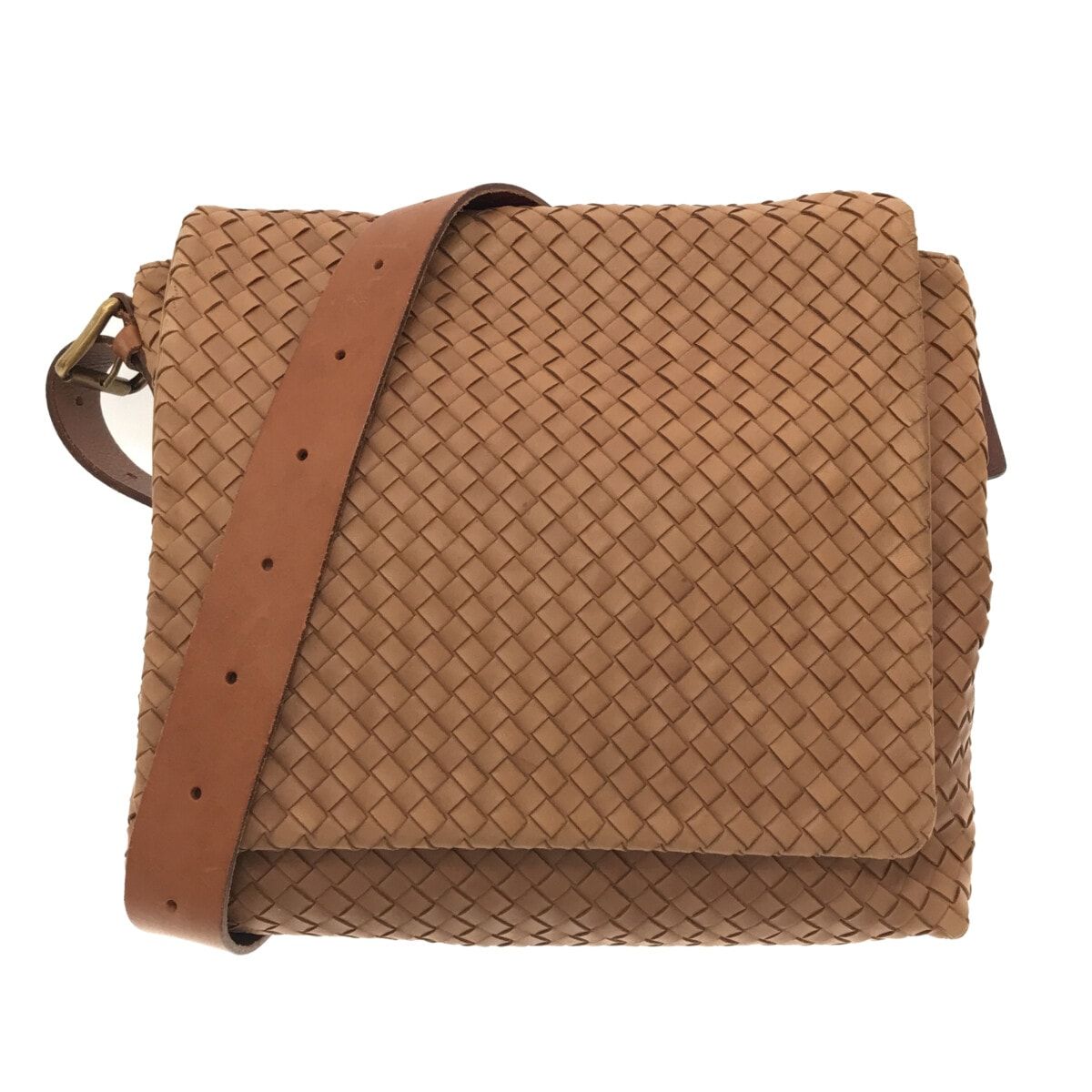 BOTTEGA VENETA(ボッテガヴェネタ) ショルダーバッグ イントレチャート 163971 ブラウン レザー