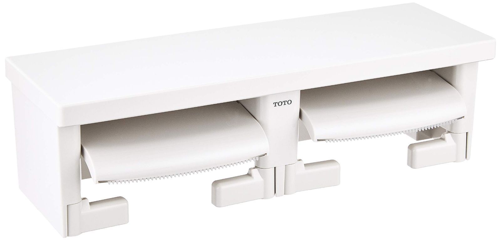 人気商品TOTO 二連紙巻器 フラット棚樹脂 ホワイトグレー YH650#NG2