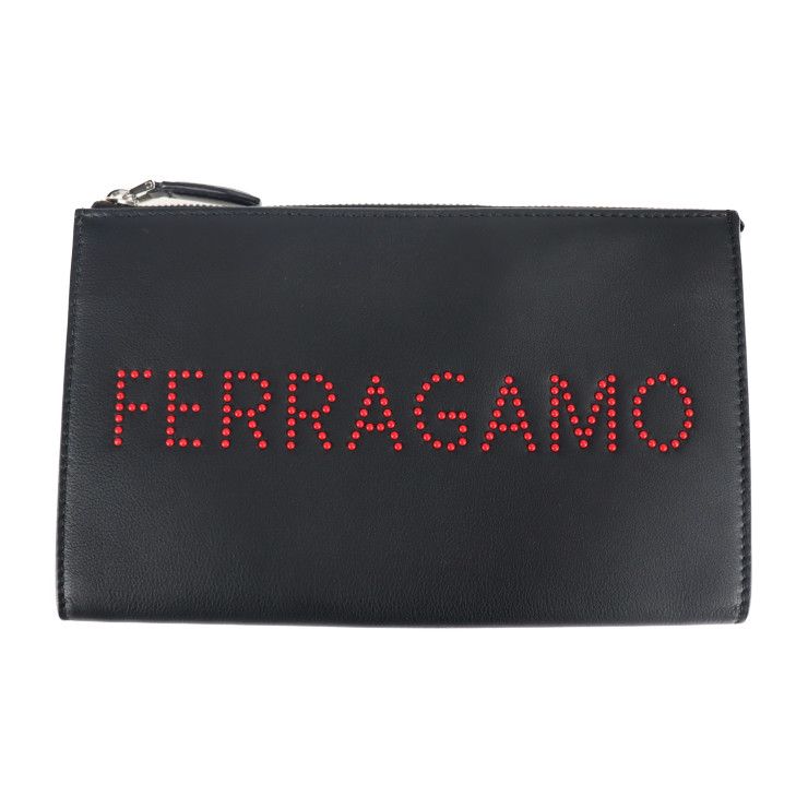 Salvatore Ferragamo ブラック クラッチバッグ クラッチバッグ - メンズ | Ferragamo
