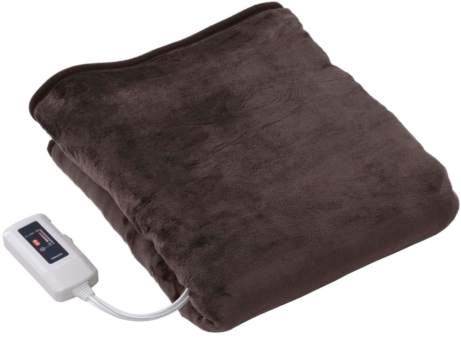 [山善] 電気毛布 敷き 電気敷毛布 140×80cm シングル 洗える ふわふわもこもこ 表面フランネル・裏面プードルタッチ仕上げ ダニ対策機能 温度調節無段階 YMS-F33P(T)