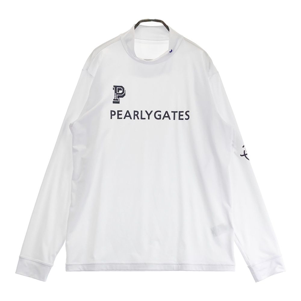 サイズ 5 PEARLY GATES パーリーゲイツ ハイネック 長袖Tシャツ ホワイト系 240101532840 ゴルフウェア メンズ ストスト