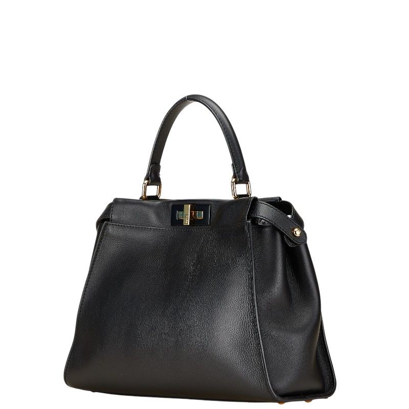 極上美品✨フェンディFENDI ピーカブ 8BN290 ブラック FENDI フェンディ ハンドバッグ PEEKABOO ピーカブー 8BN290 3ZN