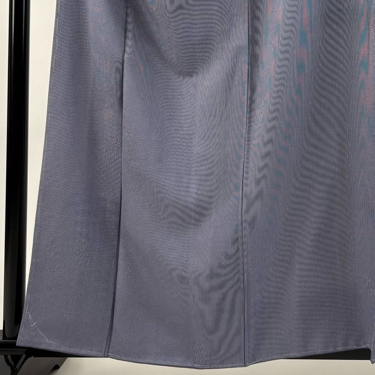 江戸小紋 身丈159cm 裄丈65.5cm M 袷 万筋 青紫 正絹 名品 一つ紋