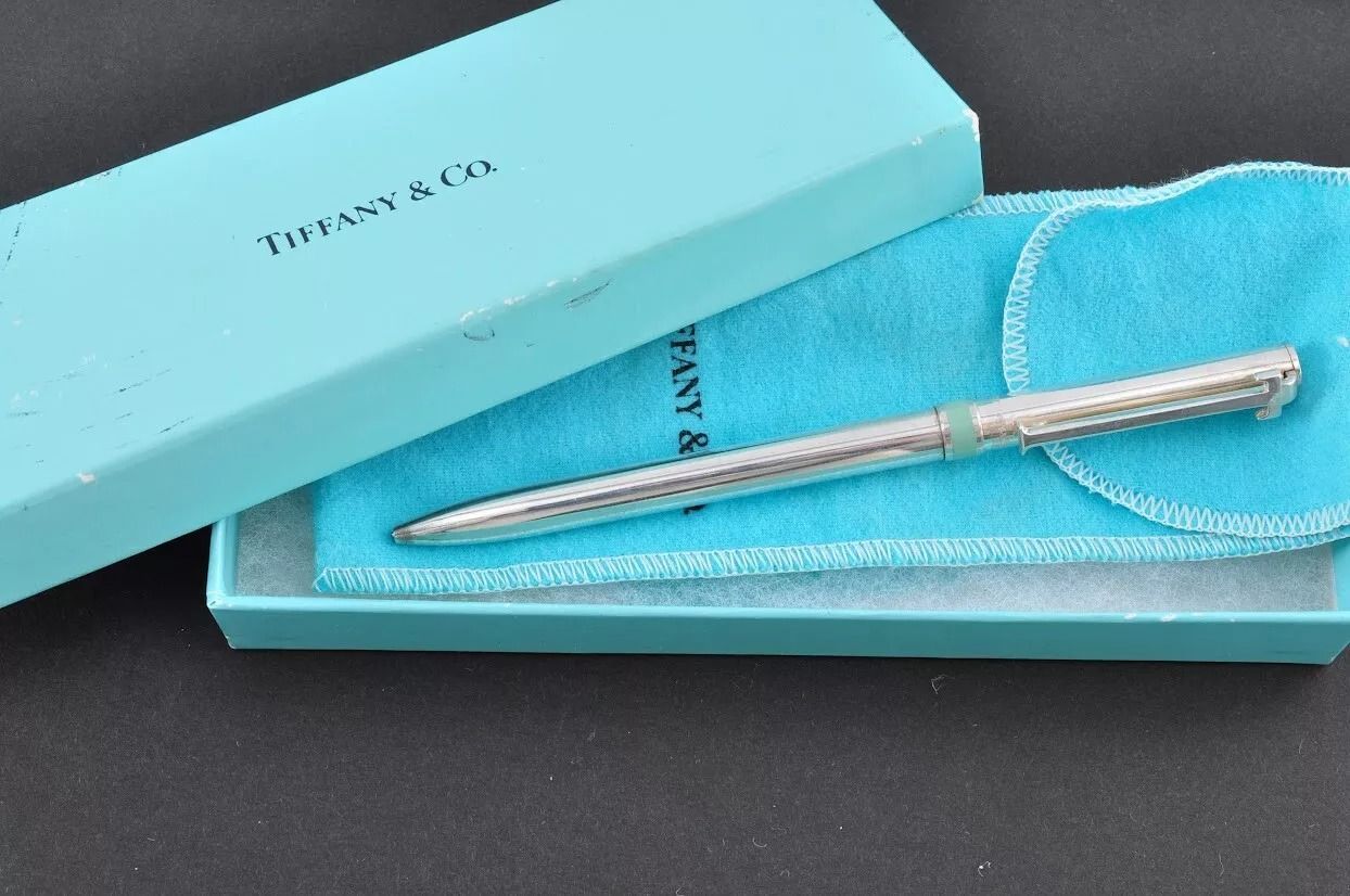 Tiffany & Co. 925スターリングシルバー ボールペン　銀製 Tiffany & Co. - ドイツ製◇ティファニー 純銀ボールペン