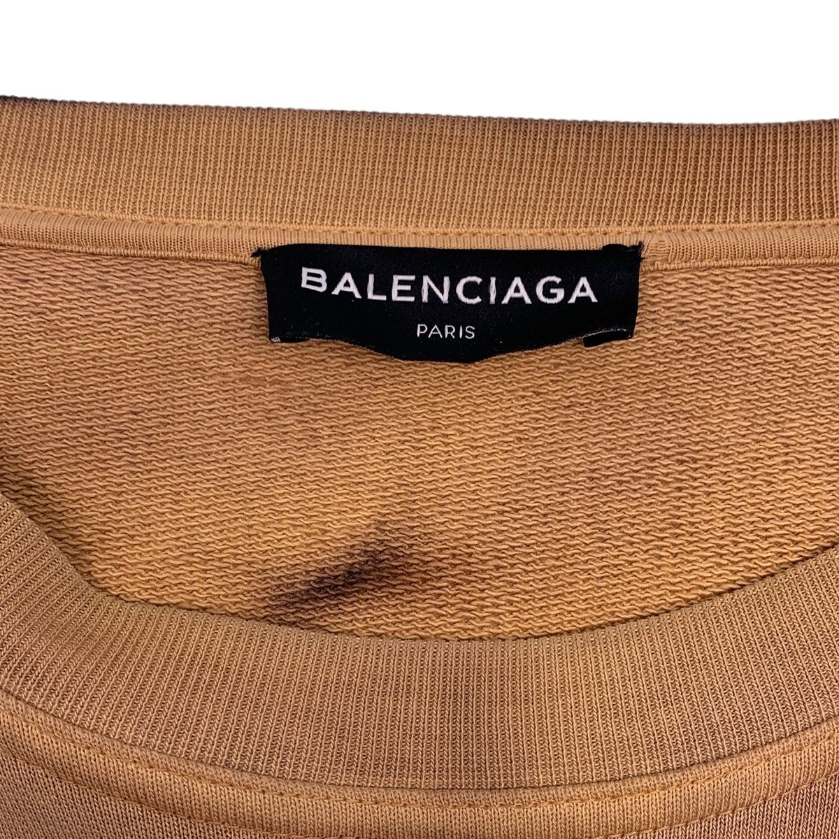 中古】 BALENCIAGA バレンシアガ 17AW ブリーチ加工 HOMME スウェット