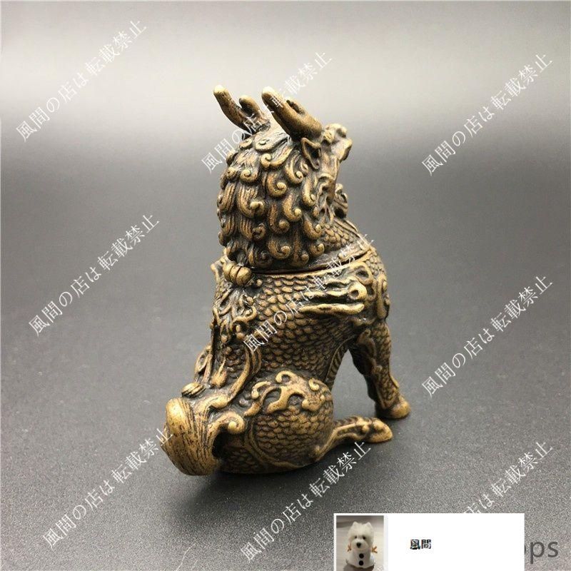 新品・未使用】麒麟香炉 銅器 銅製品 鎮宅辟邪 開運風水 招財