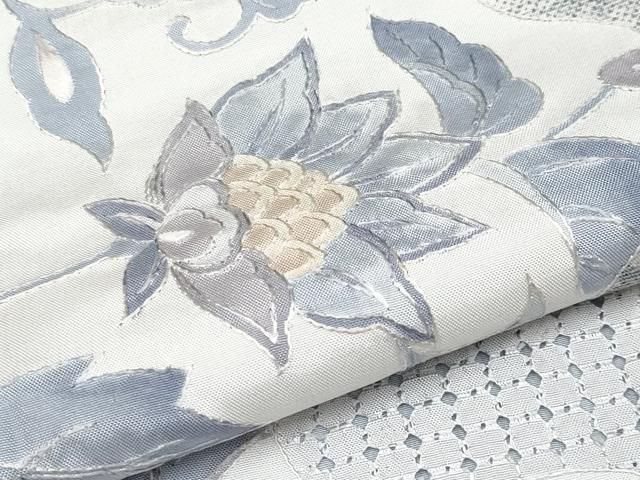 スワトウ刺繍　刺繍　染め大島紬　訪問着　着物　041w 平和屋本店□極上 中国三大刺繍 スワトウ刺繍 本場縞大島紬 訪問