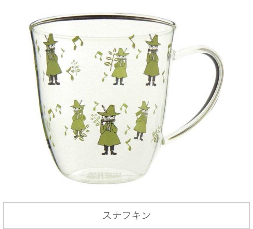 メルカリShops - 【新品 残り2点】 スナフキン 耐熱ガラスマグカップ 300cc MOOMIN