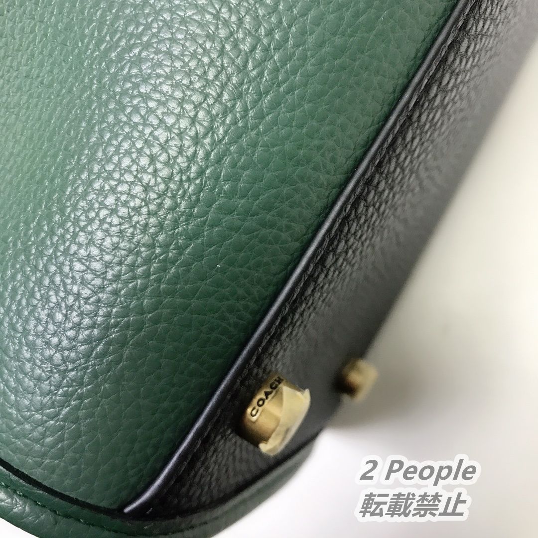 COACH コーチ C6035 トートバッグ フィールドトート カラーブロック コーチバッジ アウトレット グリーン系 - メルカリ