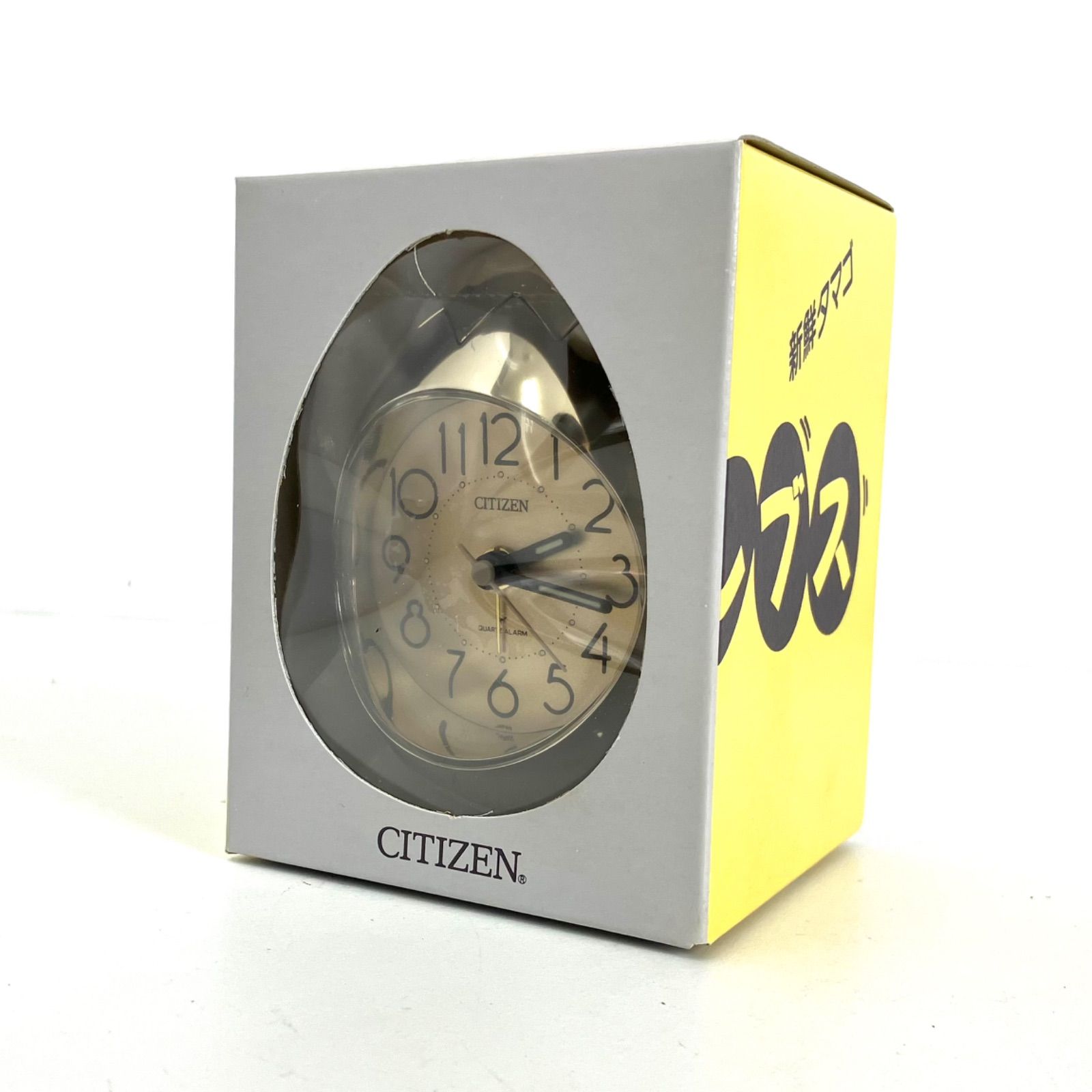 10559】 CITIZEN コロンブス N たまご型 おきあがりこぼし 目覚まし