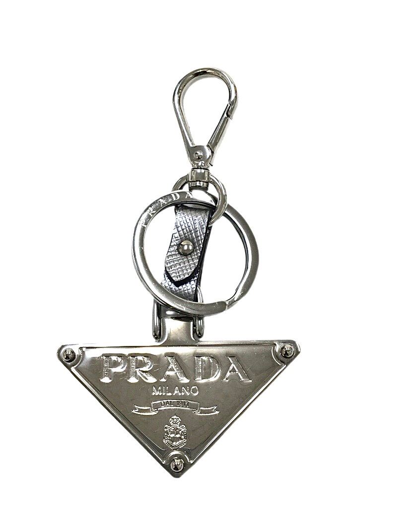 PRADA プラダ キーホルダー キーリング 1PP147 シルバー