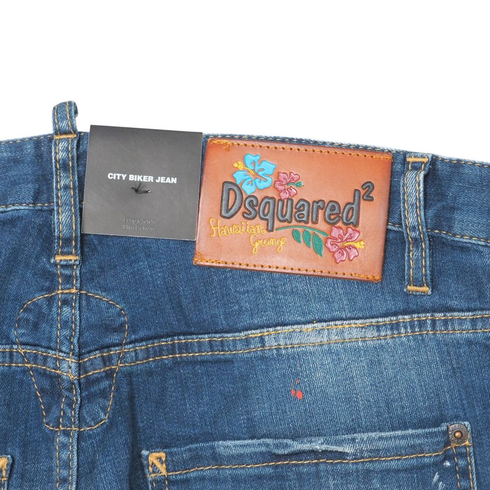 □未使用品□DSQUARED2 ディースクエアード CITY BIKER JEAN