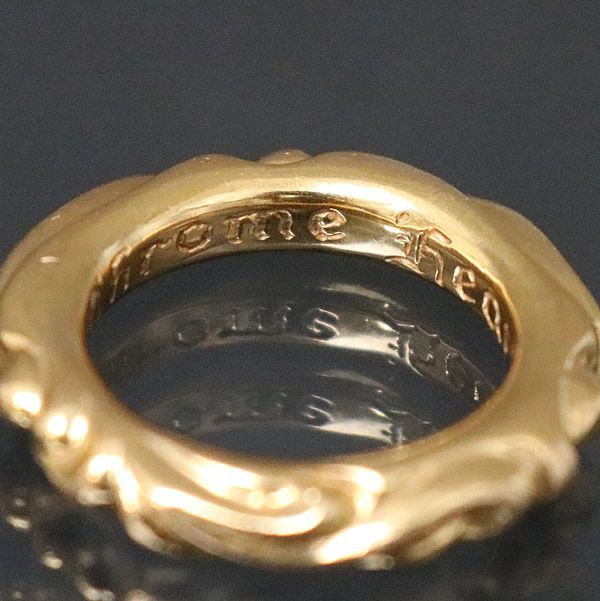 クロムハーツ スクロールバンド 11号 CHROME HEARTS (クロムハーツ) スクロールバンドリング - Freaks