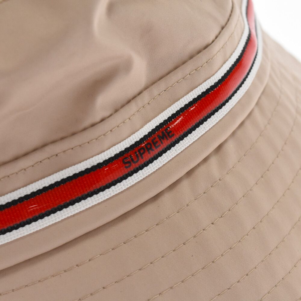 SUPREME (シュプリーム) 22AW Silicone Stripe Crusher シリコン ストライプ クラッシャー バケットハット  ベージュ - メルカリ