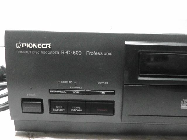  PIONEER パイオニア RPD 500 CDレコーダー 業務用 音響機器 レコーダー 通電 済み 2510 CD SACDプレーヤー プレーヤー