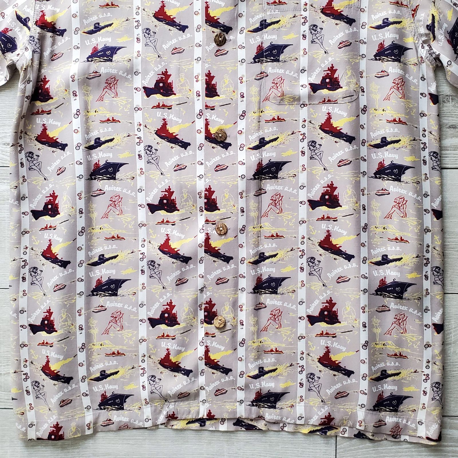 AVIREXアヴィレックス□美品 2000s 三角タグ 旧タグ U.S.NAVY 米