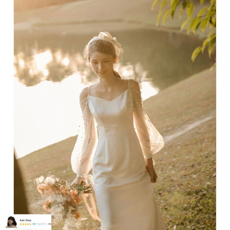 ドレス レディース 白 二次会ドレス パーティードレス 花嫁ドレス