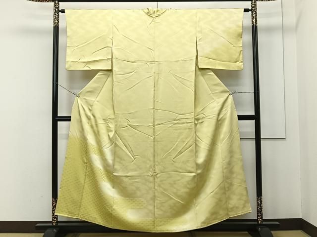 平和屋着物○訪問着 総絞り 青海波 暈し染め ロング丈 正絹