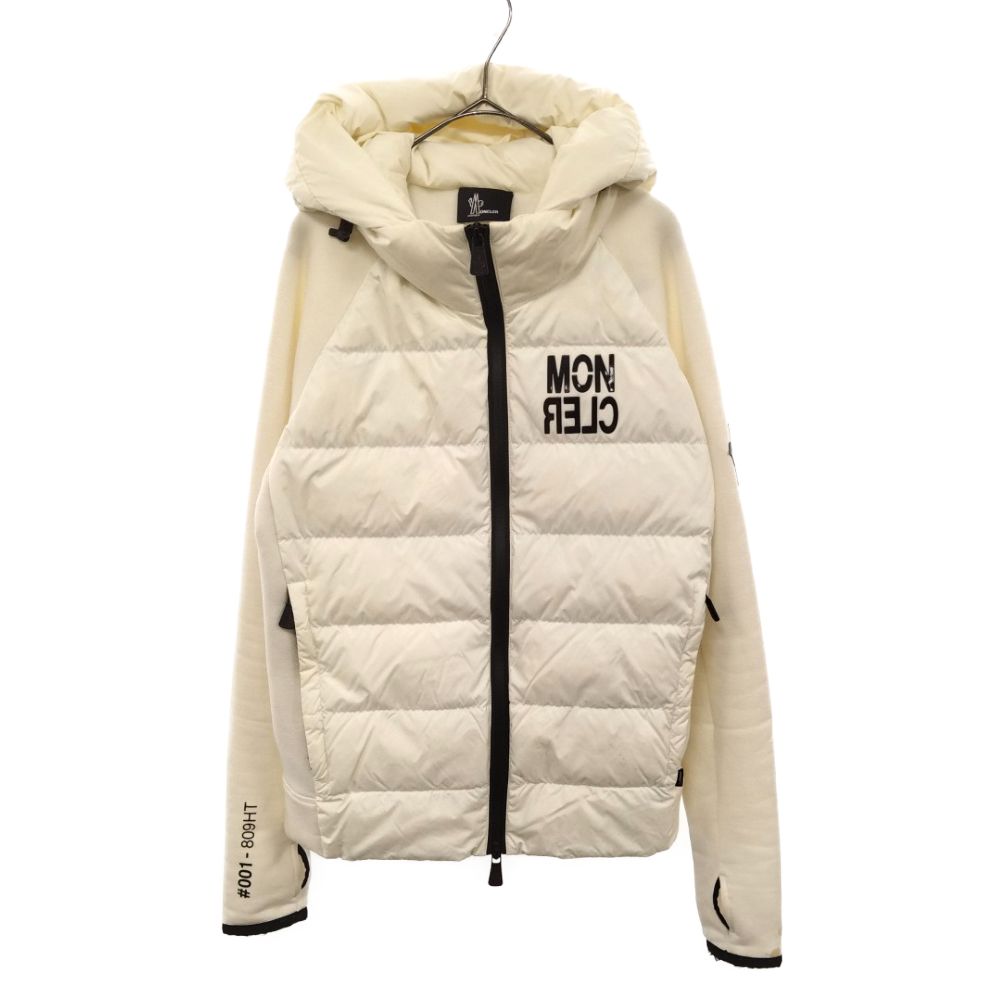 MONCLER (モンクレール) GRENOBLE G20978G00007809HT ナイロンダウンジャケット ホワイト - メルカリ