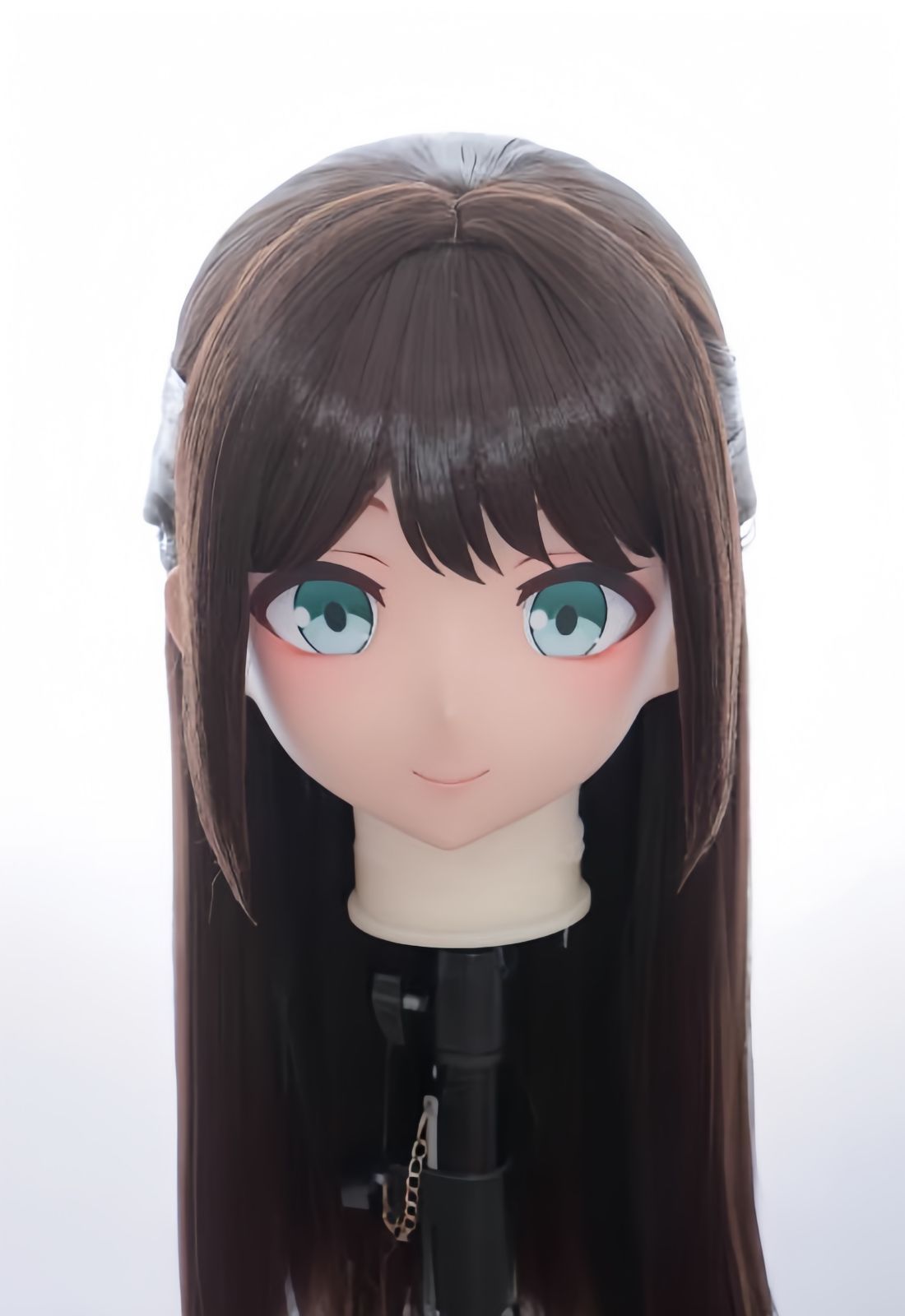 全頭マスク ロック付き NO.1143 フルマスク ロリータ人形 コスプレ 全頭面 変身 仮装 着ぐるみ 二次元 コスチューム