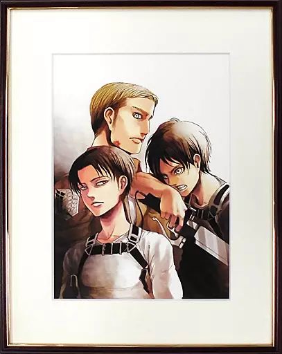 中古】原画イラストボード 付属品付)進撃の巨人展FINAL 複製原画A