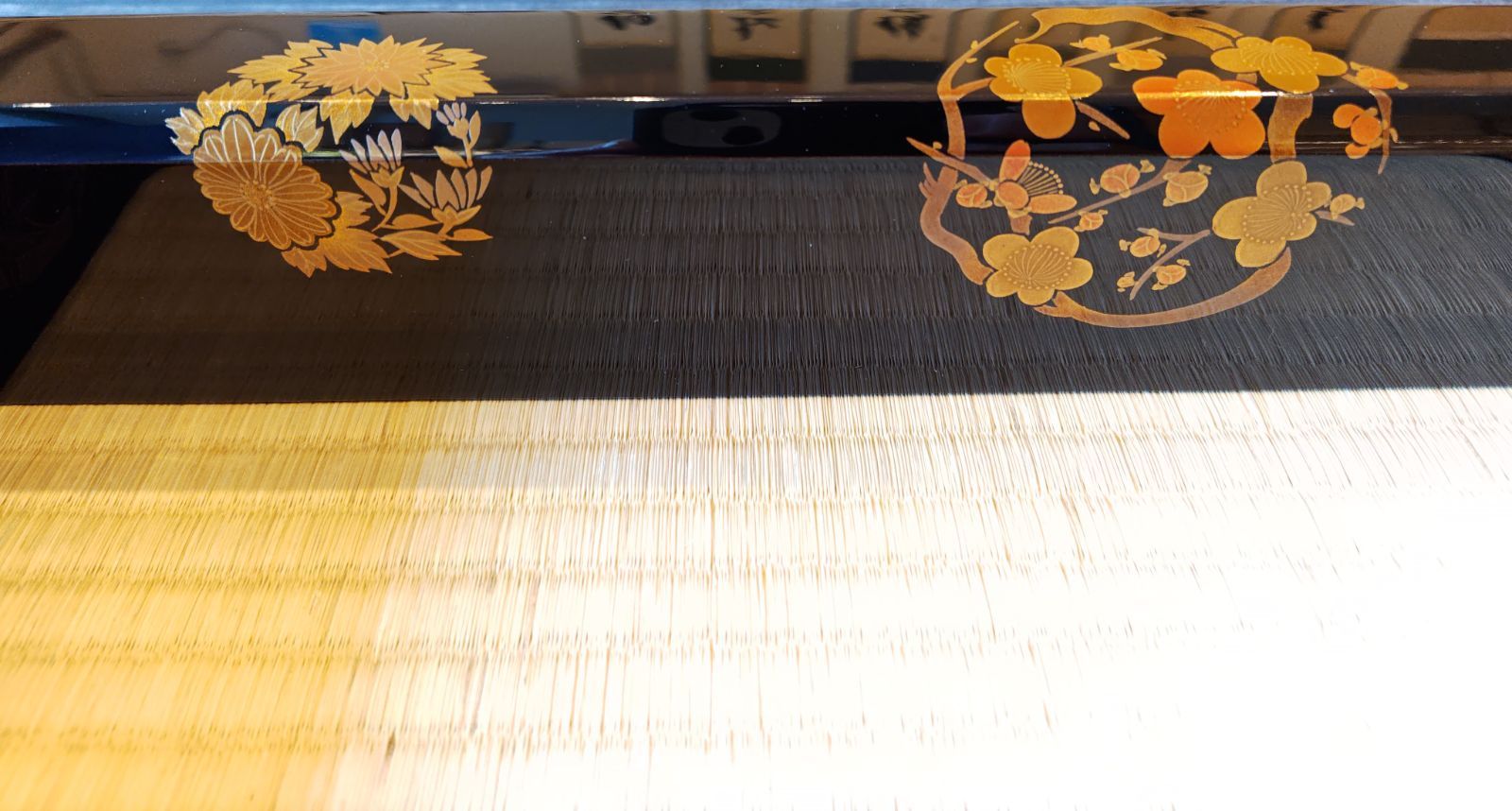輪島塗 花の丸蒔絵
