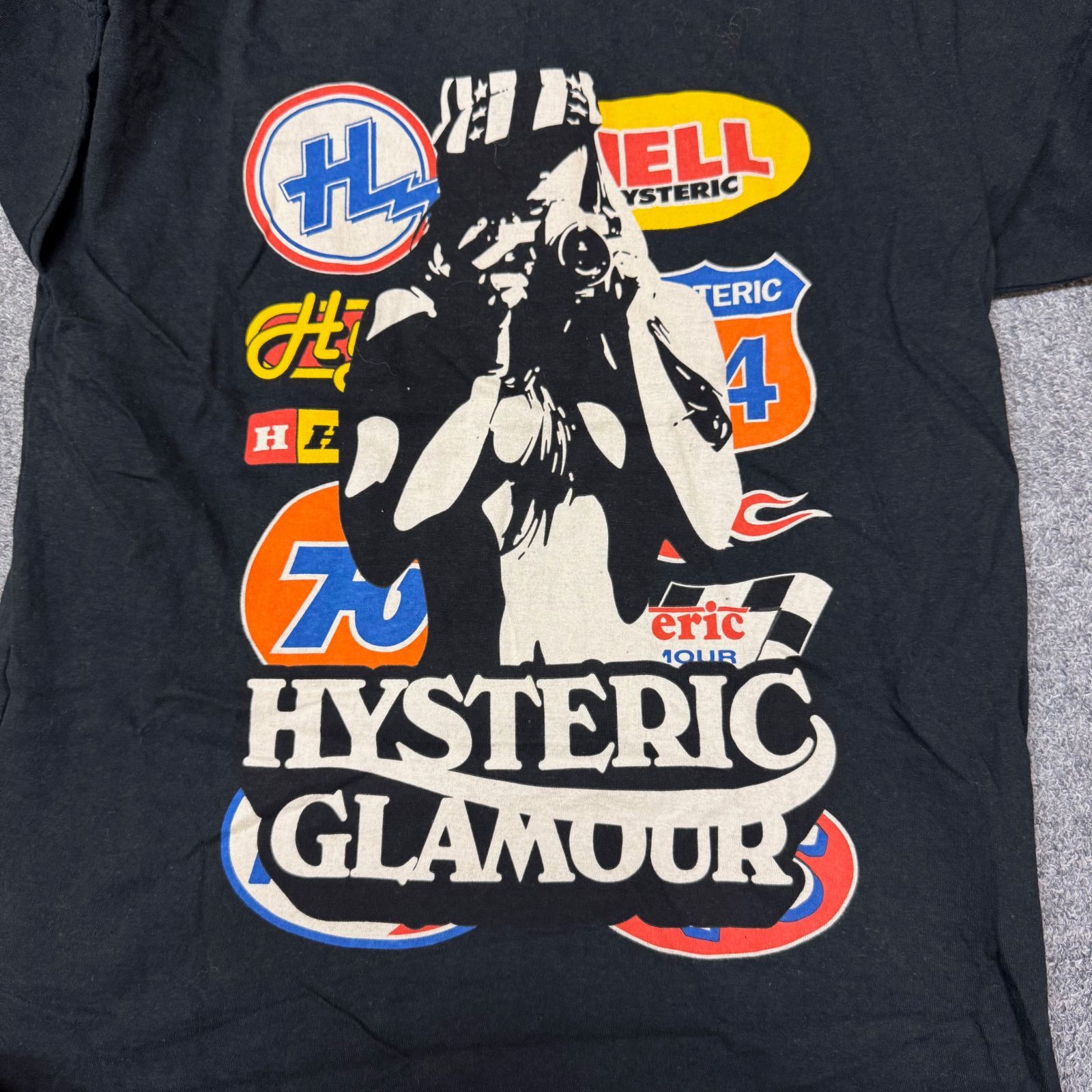 HYSTERIC GLAMOUR 22SS CAR LOGO CAMERA GIRL T-SHIRT カーロゴ カメラ