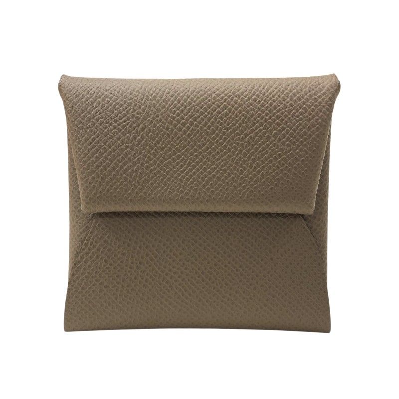 エルメス HERMES バスティア W刻 エトゥープ エプソン レディース コインケース