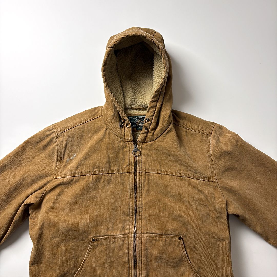 アクティブジャケット L ブラウン 茶 アクティブパーカー ダック地
