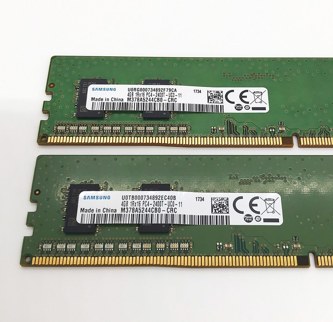 デスクトップPCメモリ SAMSUNG DDR4 2400 8GB（4GB×2）M378A5244CB0