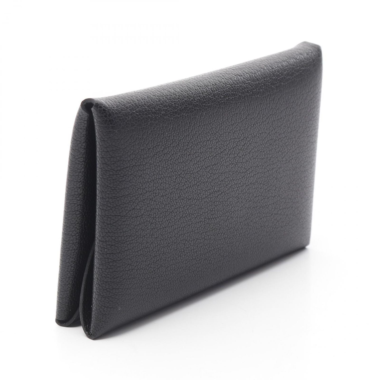 エルメス HERMES コインケース カルヴィデュオ ブラック ゴートスキン