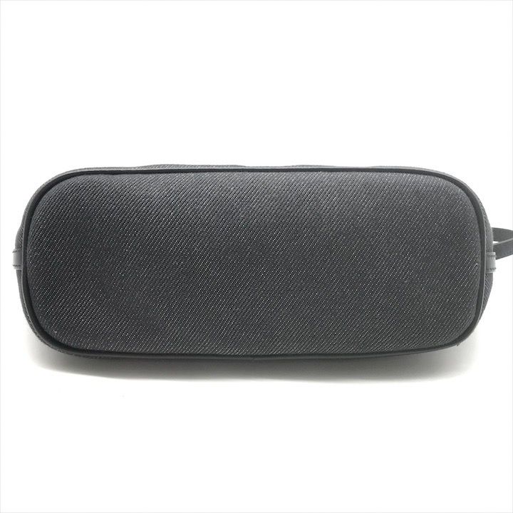 良品 GUCCI グッチ ロゴ デニム レザー ハンド バッグ アクセサリー