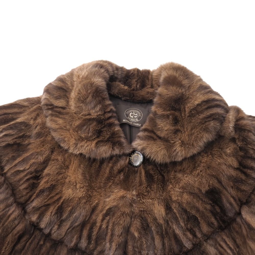 □美品□SOBOL ソボル ロシアンセーブル コート 毛皮 セーブル ファー