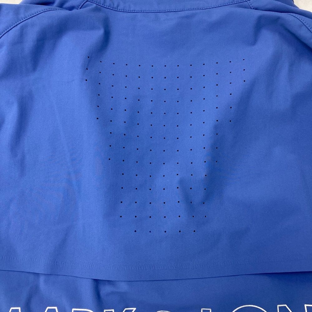 サイズ 48 MARK-LONA マークアンドロナ ハーフジップ 半袖ジャケット ブルー系 240101528328 ゴルフウェア メンズ ストスト WHITEMONARCHHOTEL_COM